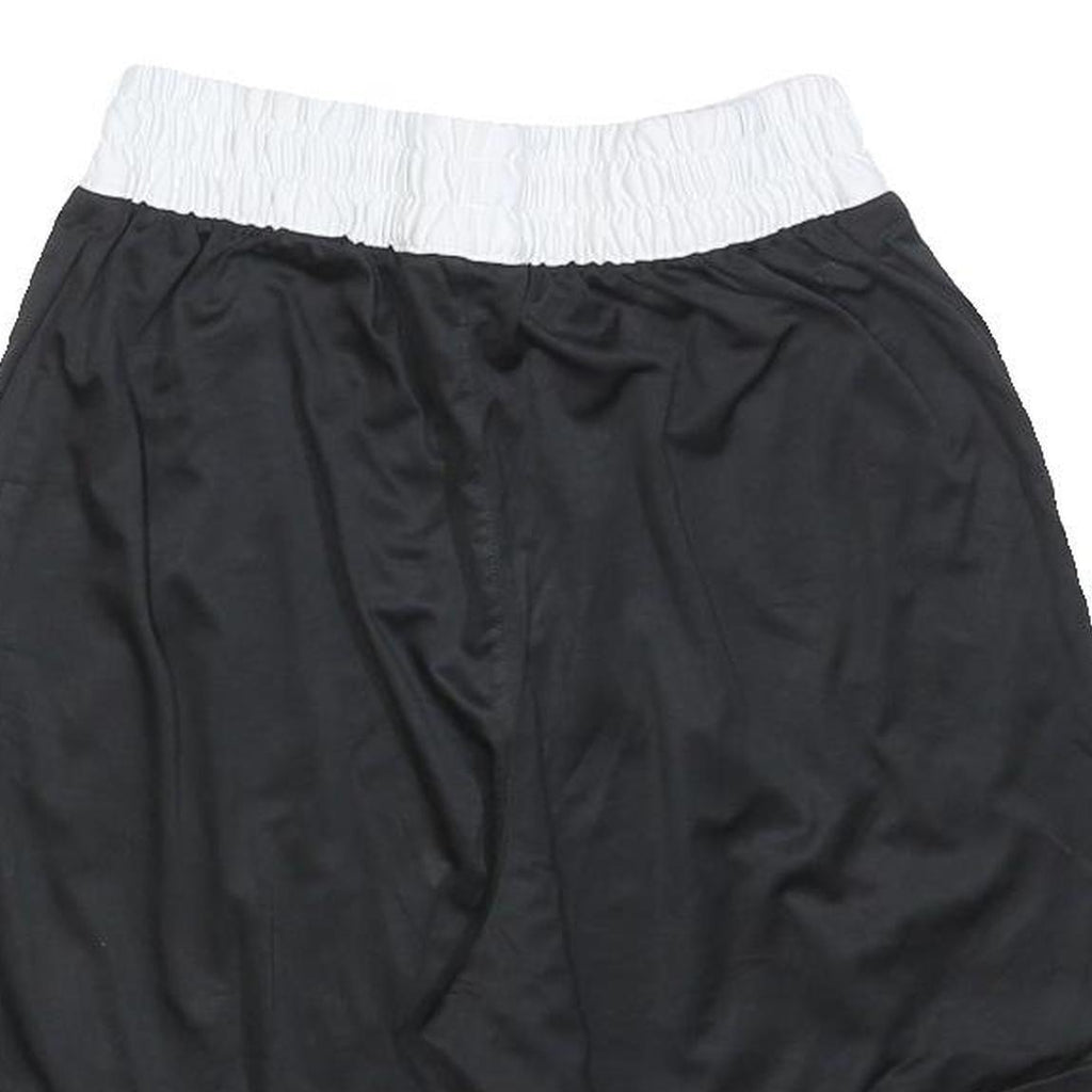 ADIDAS Mens Black Casual Sports Shorts M W26 Three Stripe Logo