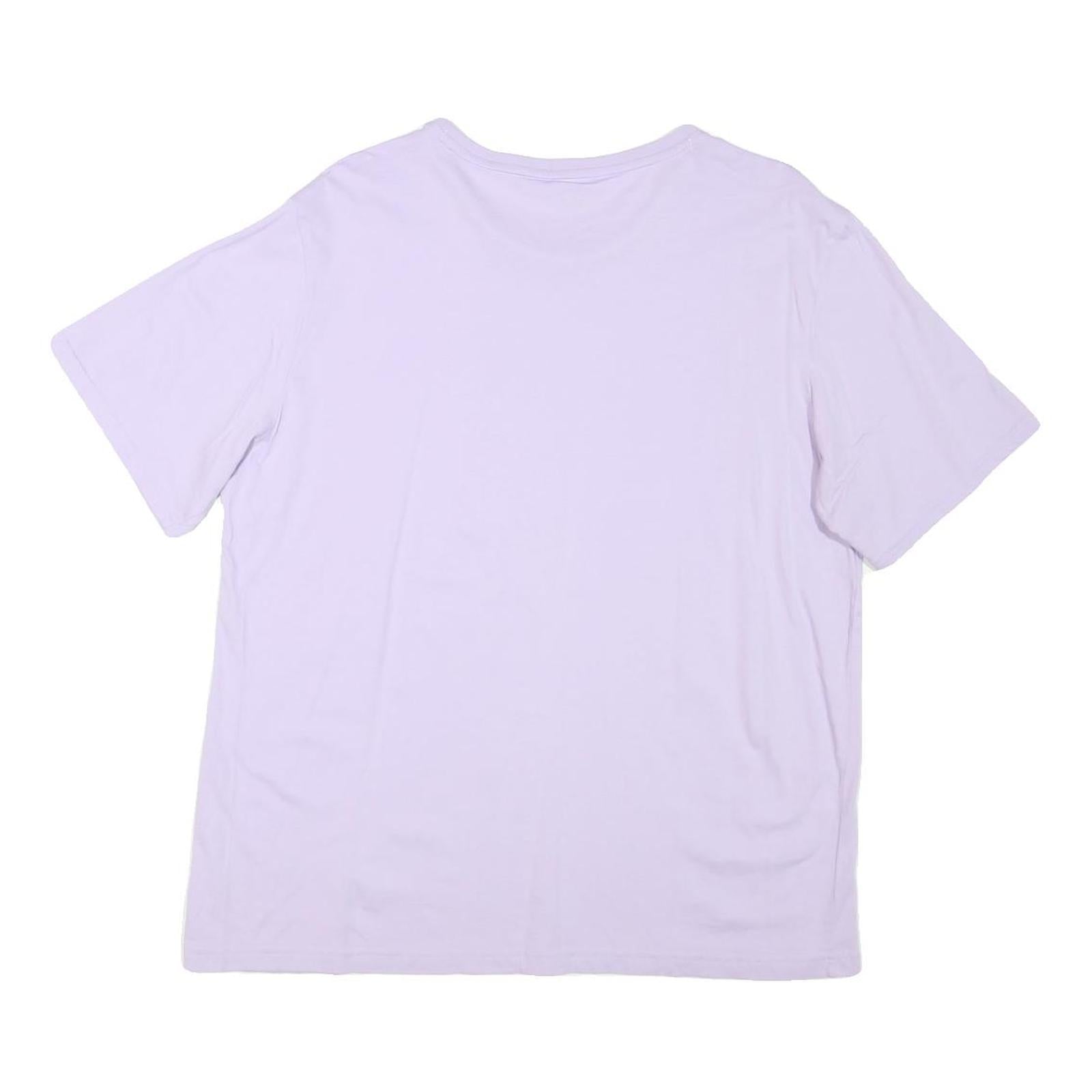 PUMA Womens Lilac T-Shirt L Short Sleeve Crew Neck Cotton Blend Sport Casual
