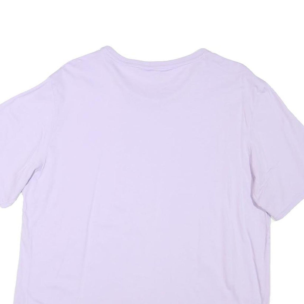 PUMA Womens Lilac T-Shirt L Short Sleeve Crew Neck Cotton Blend Sport Casual