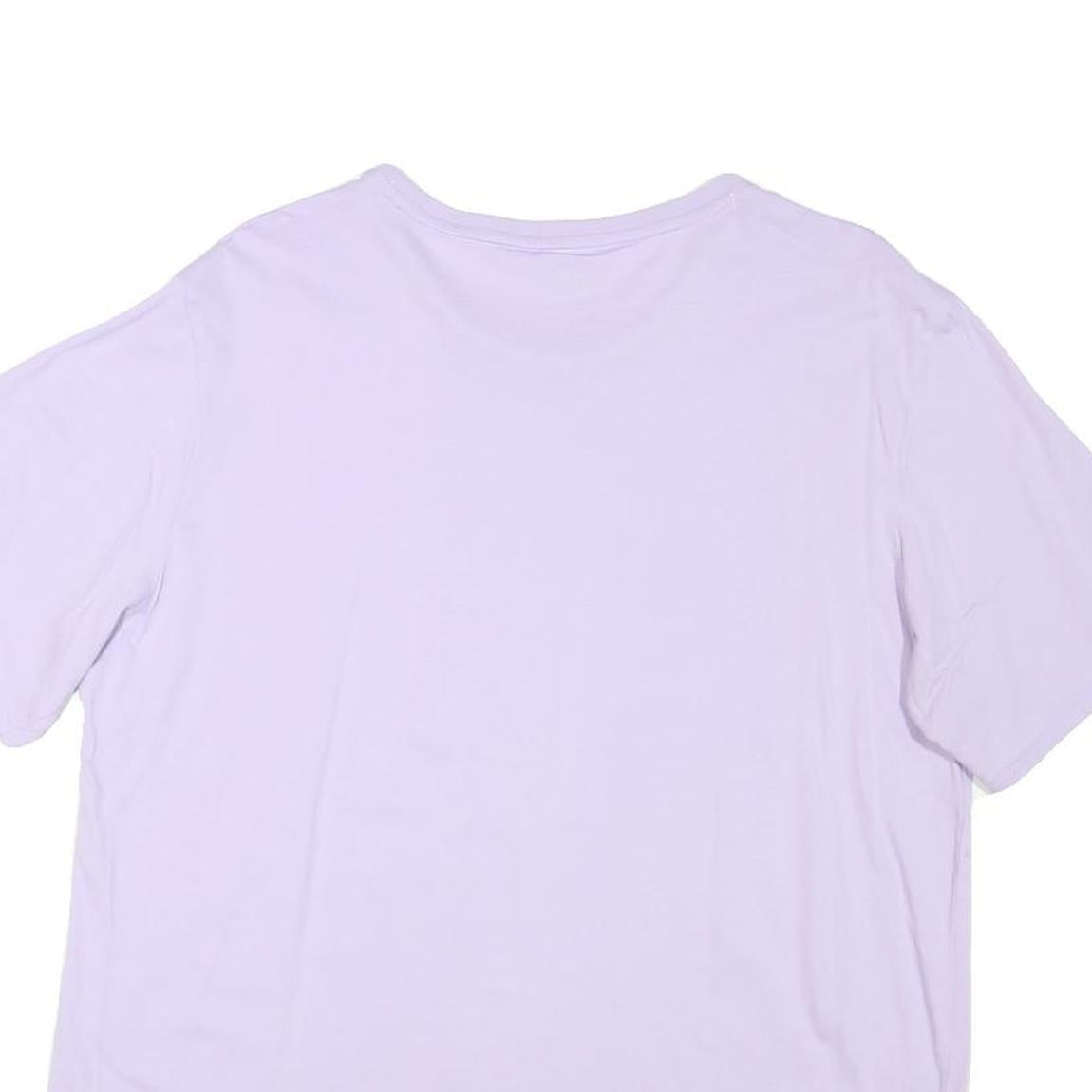PUMA Womens Lilac T-Shirt L Short Sleeve Crew Neck Cotton Blend Sport Casual