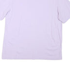 PUMA Womens Lilac T-Shirt L Short Sleeve Crew Neck Cotton Blend Sport Casual