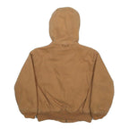 WALLS Boys Brown Hooded Cotton Zip Jacket 4-5Y Blizzard Pro Warm Casual