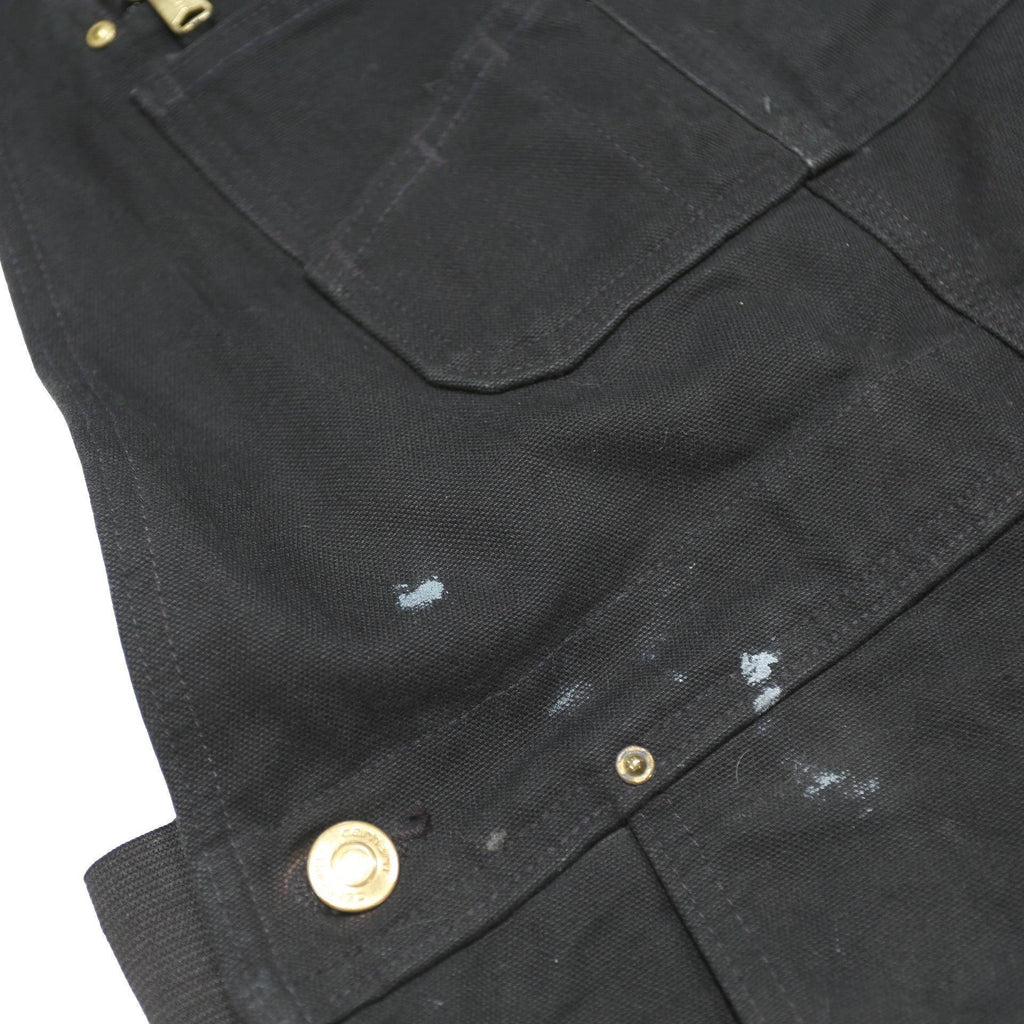 CARHARTT Mens Black Cotton Blend Dungarees Regular Fit Workwear M W34 L30