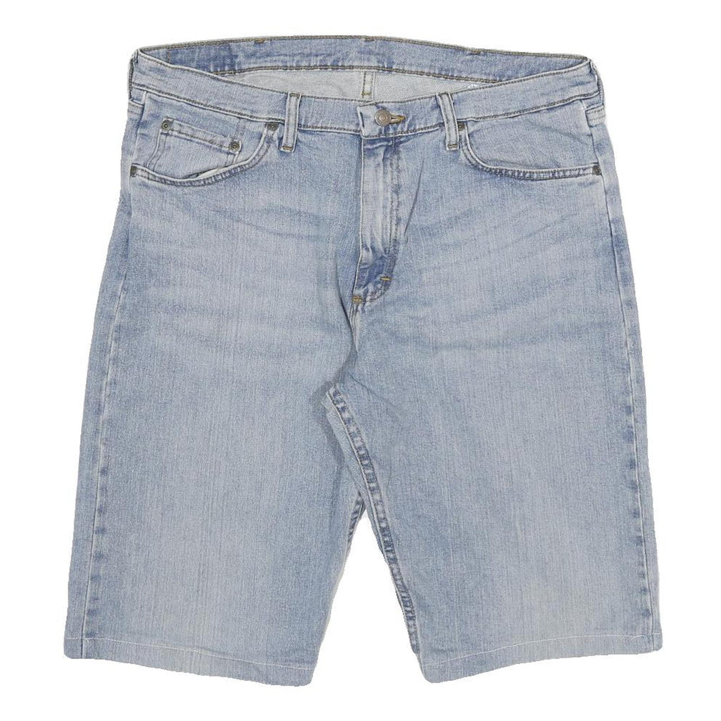 WRANGLER Mens Denim Blue Casual Shorts 2XL W35 Classic Fit Cotton Blend