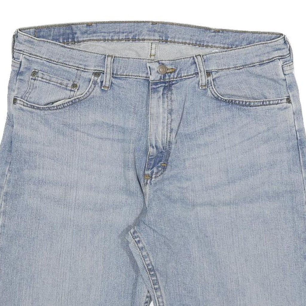 WRANGLER Mens Denim Blue Casual Shorts 2XL W35 Classic Fit Cotton Blend