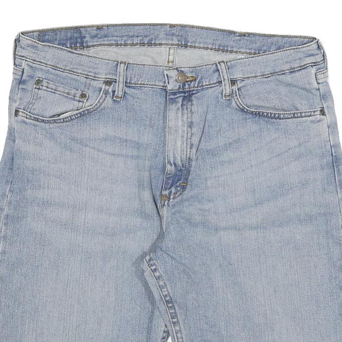 WRANGLER Mens Denim Blue Casual Shorts 2XL W35 Classic Fit Cotton Blend