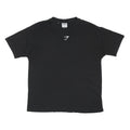 GYMSHARK Womens Black Graphic T-Shirt XS Short Sleeve Round Neck Logo Activewear