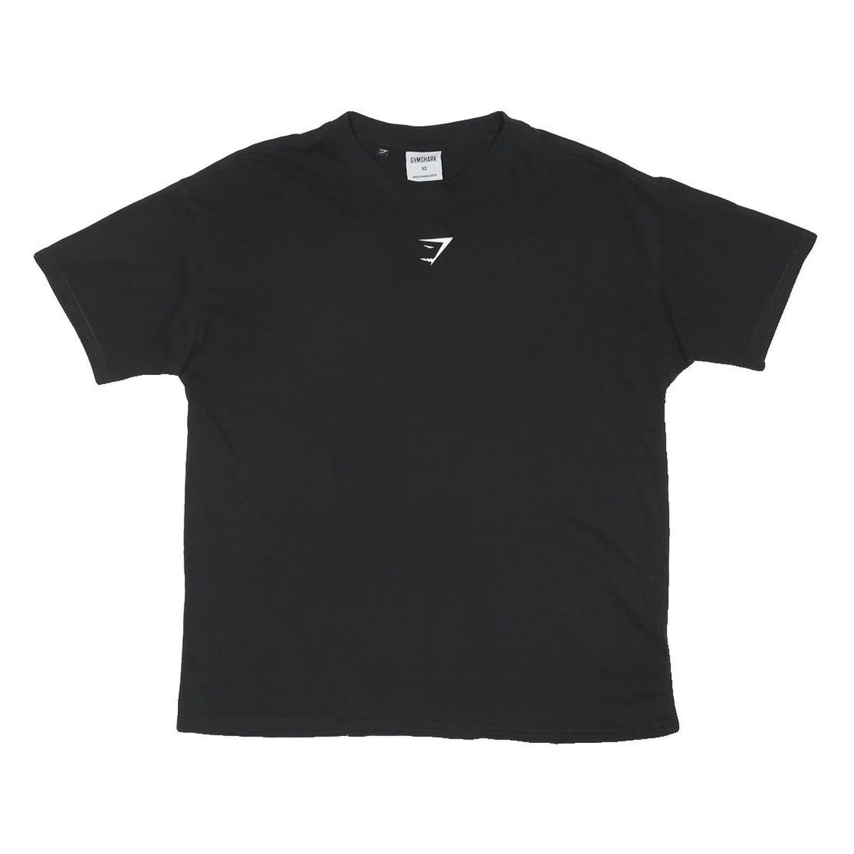 GYMSHARK Womens Black Graphic T-Shirt XS Short Sleeve Round Neck Logo Activewear