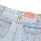 TIMES BASIC Womens Blue Denim Pencil Knee Length Cotton Blend Skirt M Casual
