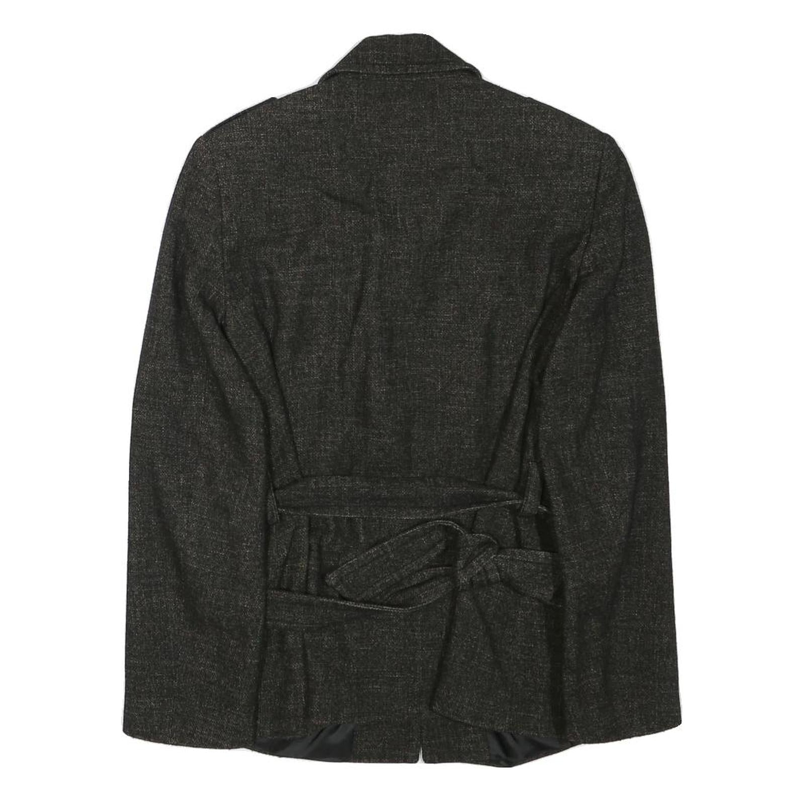 SAINT HILARE Womens Grey Classic Jacket XS Polyester Blend Button Plain Stylish