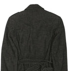 SAINT HILARE Womens Grey Classic Jacket XS Polyester Blend Button Plain Stylish