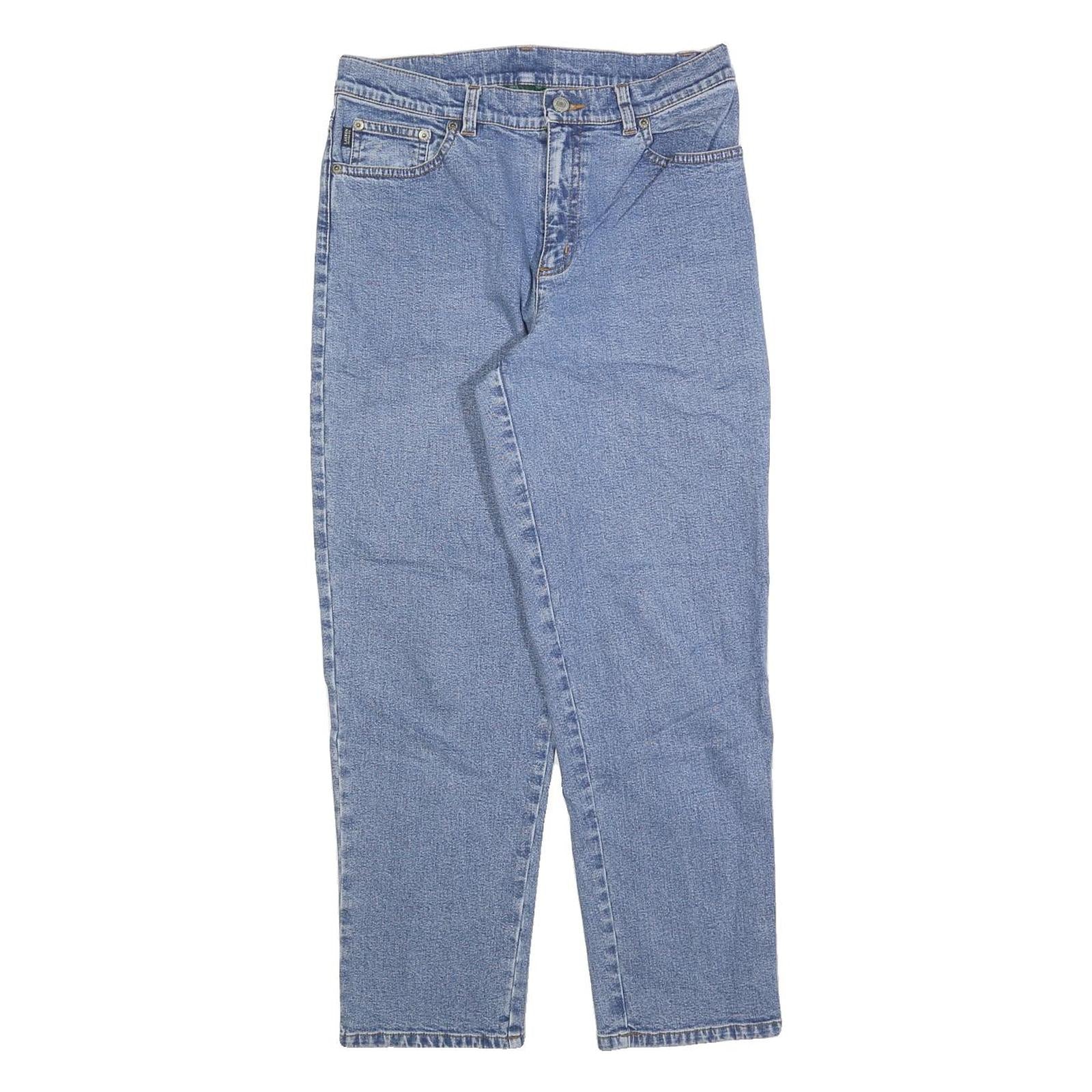 LAUREN RALPH LAUREN Womens Jeans Blue Regular Straight Denim Medium W30 L26