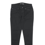 LEVI'S Legging Womens Jeans Black Slim Skinny Denim W29 L32 Stretch Zip