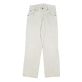 WRANGLER Boys Jeans White Classic Straight Denim W26 L27 Button Closure