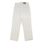 WRANGLER Boys Jeans White Classic Straight Denim W26 L27 Button Closure