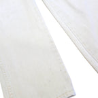 WRANGLER Boys Jeans White Classic Straight Denim W26 L27 Button Closure