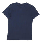 ADIDAS ORIGINALS Mens Navy Blue Graphic T-Shirt S Short Sleeve Crew Neck Logo