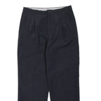 Mens Trousers Black Regular Straight W32 L29