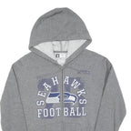 NFL Womens Grey Seahawks Football Full Zip Hoodie S