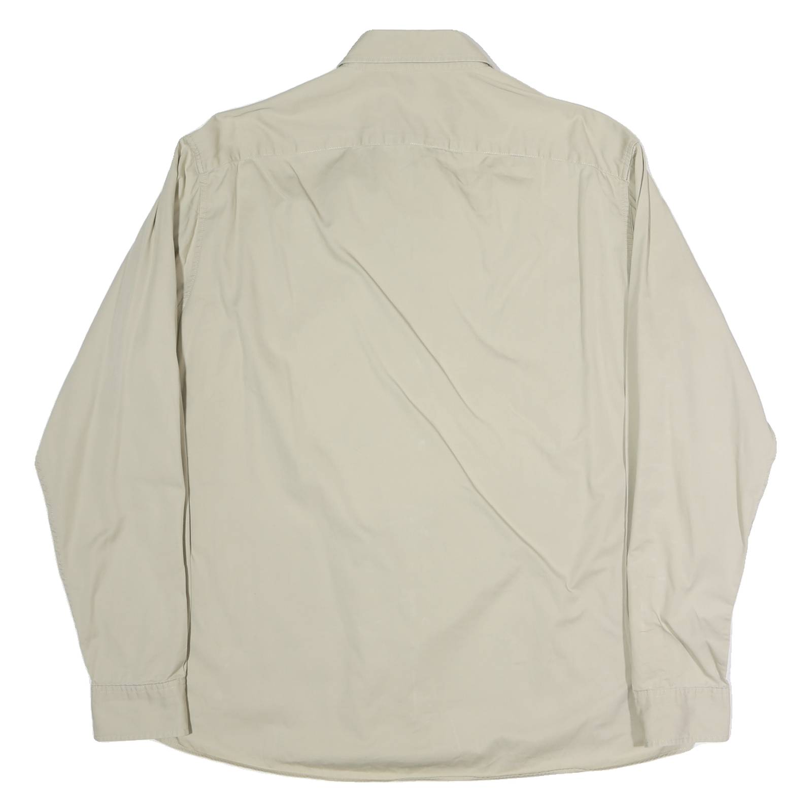 DOCKERS Mens Beige Cotton Button-Down Shirt XL Classic Fit Casual Wear