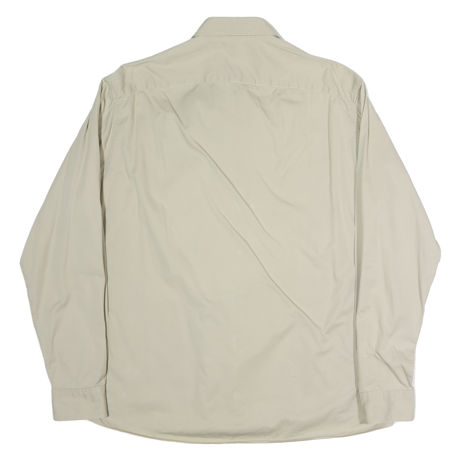 DOCKERS Mens Beige Cotton Button-Down Shirt XL Classic Fit Casual Wear