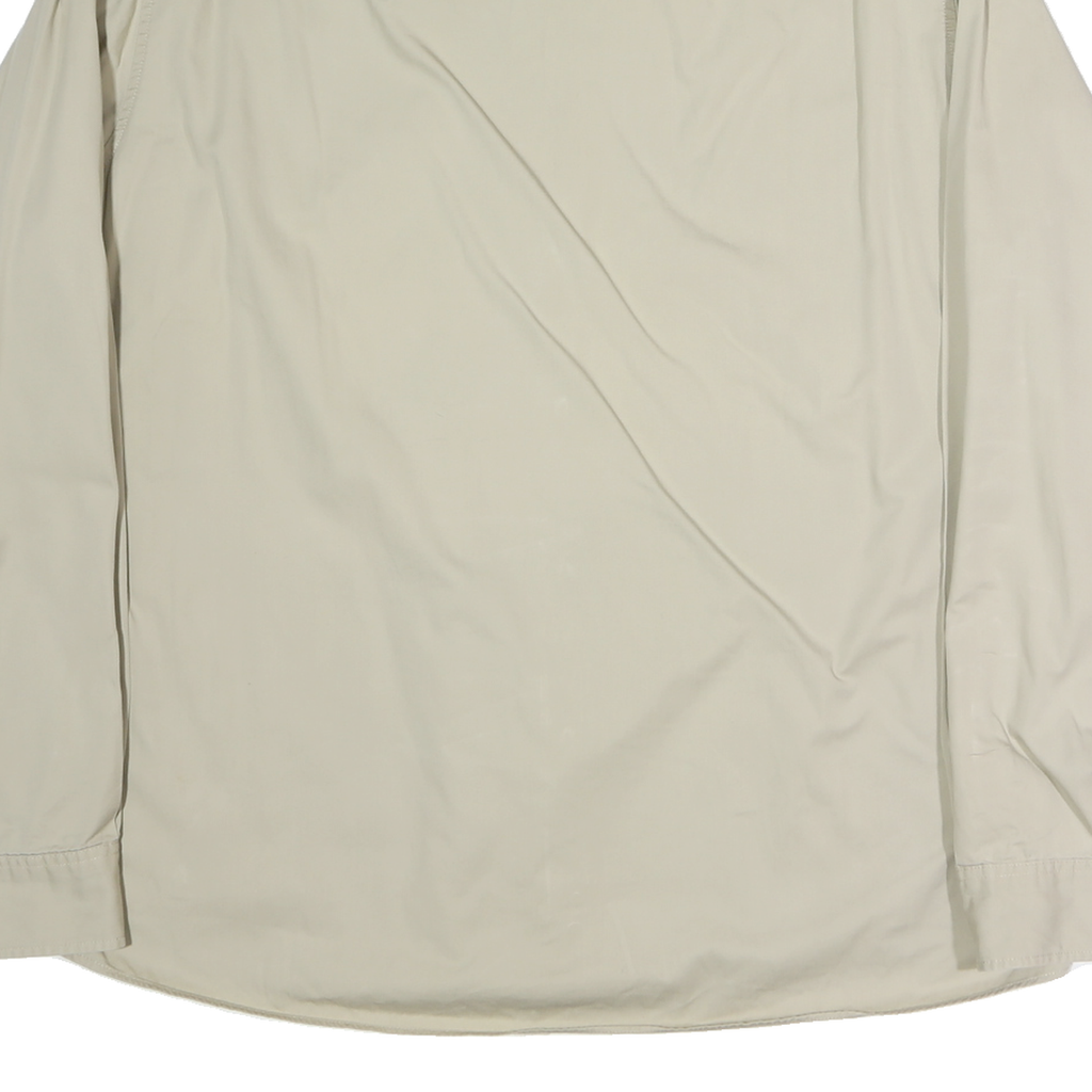 DOCKERS Mens Beige Cotton Button-Down Shirt XL Classic Fit Casual Wear