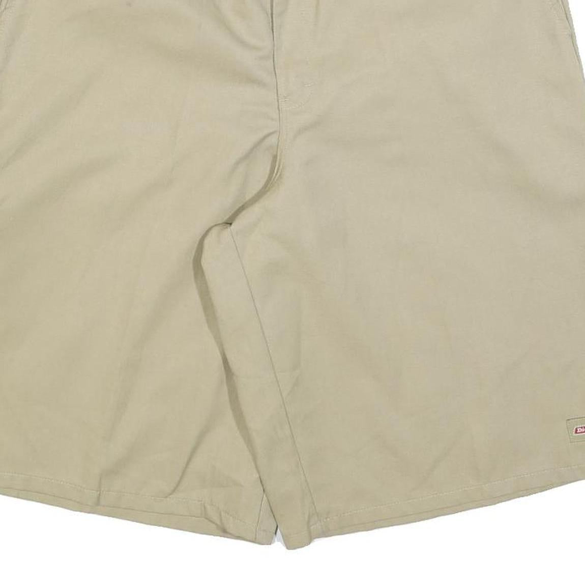 DICKIES Mens Shorts Beige Cotton Blend Casual XL W38 Workwear Relaxed Fit