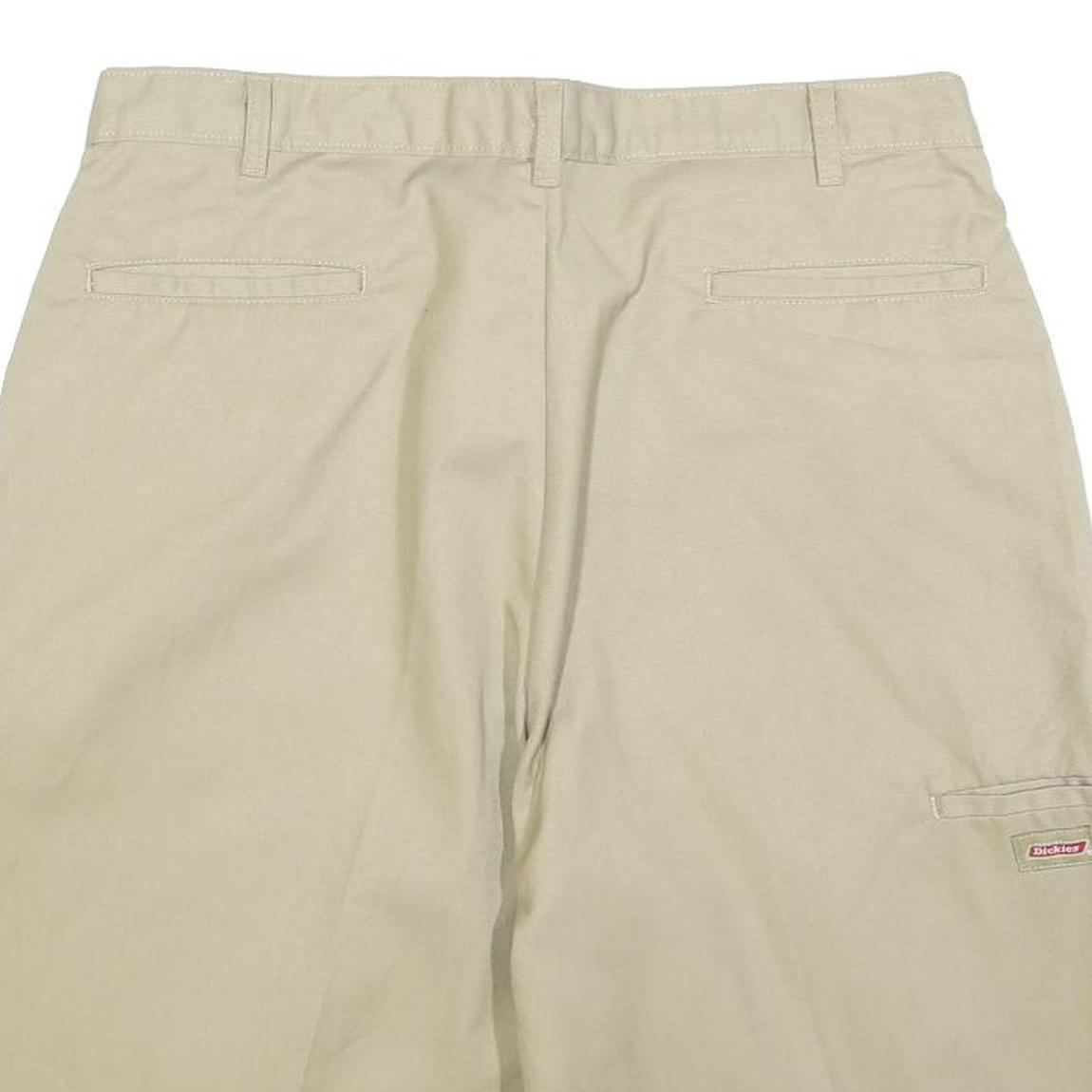 DICKIES Mens Shorts Beige Cotton Blend Casual XL W38 Workwear Relaxed Fit