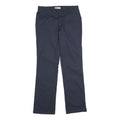 DICKIES Womens Regular Navy Blue Polyester Blend Trousers W28 L33 Zip Closure