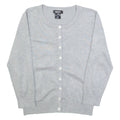 DKNY Womens Cardigan Grey Tight Knit M