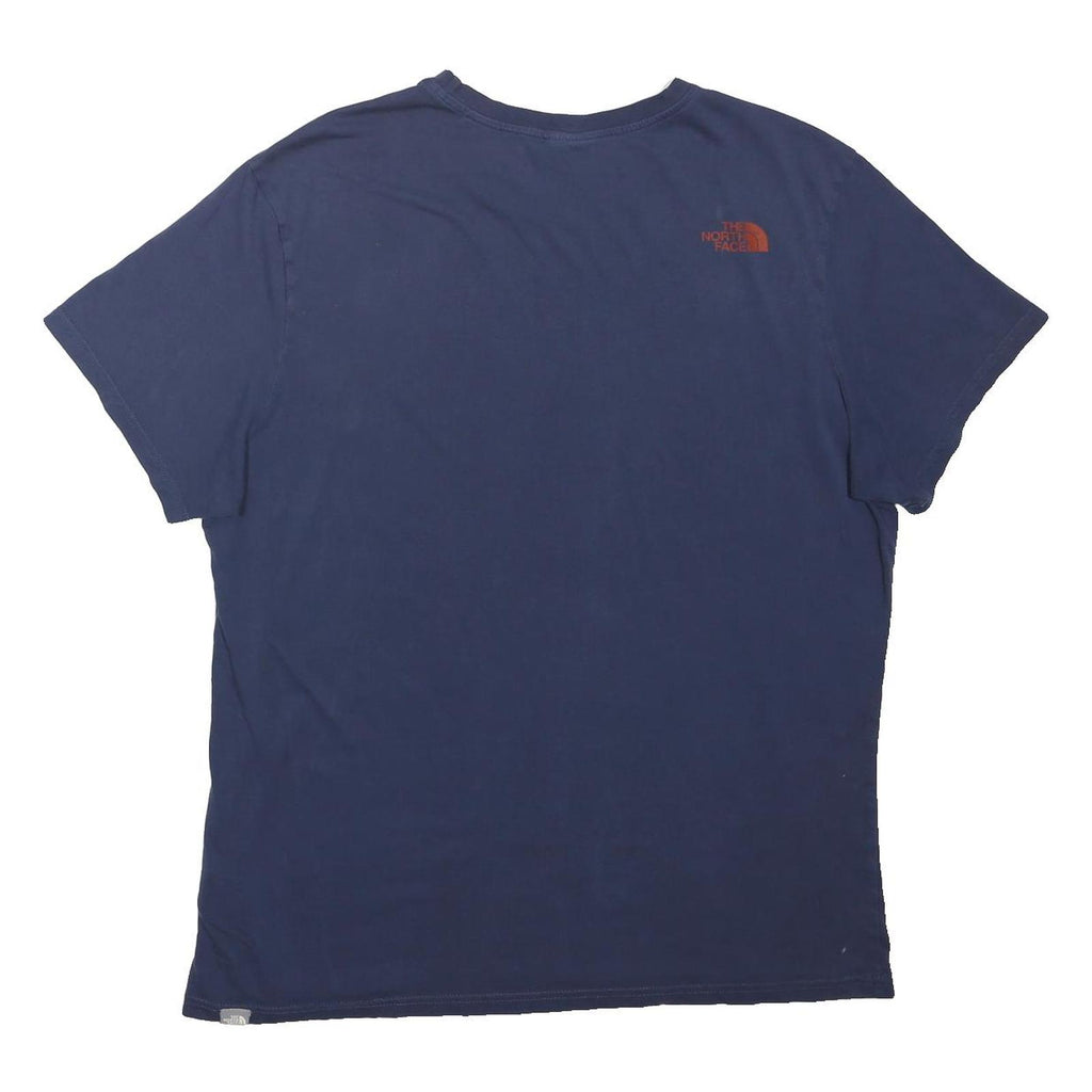 THE NORTH FACE Mens Blue Graphic T-Shirt XL Short Sleeve Crew Neck Casual