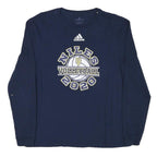 ADIDAS Mens Navy Blue Niles Volleyball 2020 Long Sleeve Crew Neck T-Shirt L