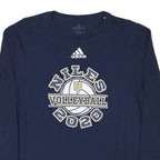 ADIDAS Mens Navy Blue Niles Volleyball 2020 Long Sleeve Crew Neck T-Shirt L