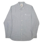TIMBERLAND Mens Blue Shirt M Button-Down Collar Cotton Casual Buttoned Top