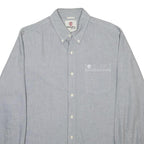TIMBERLAND Mens Blue Shirt M Button-Down Collar Cotton Casual Buttoned Top