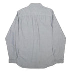 TIMBERLAND Mens Blue Shirt M Button-Down Collar Cotton Casual Buttoned Top