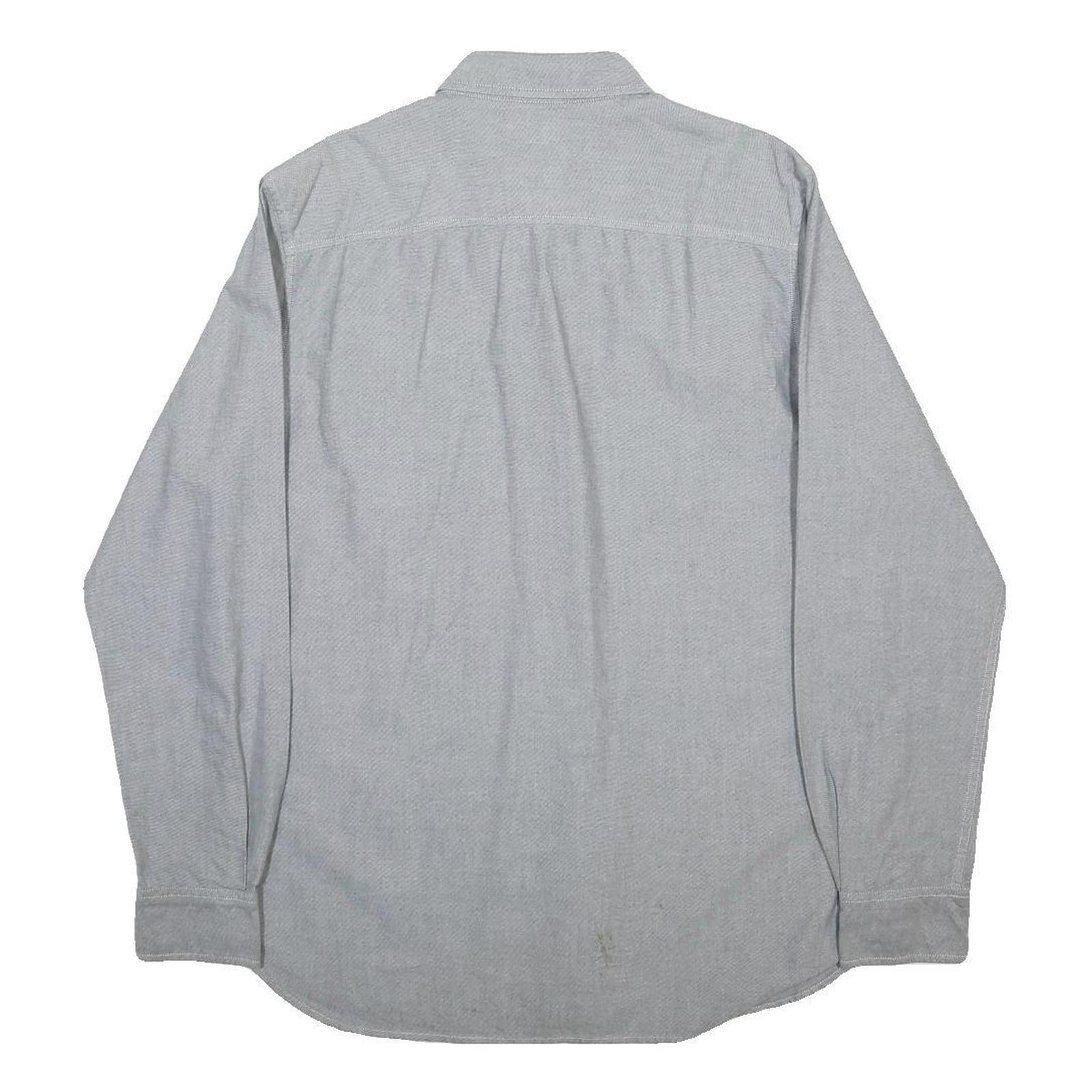 TIMBERLAND Mens Blue Shirt M Button-Down Collar Cotton Casual Buttoned Top