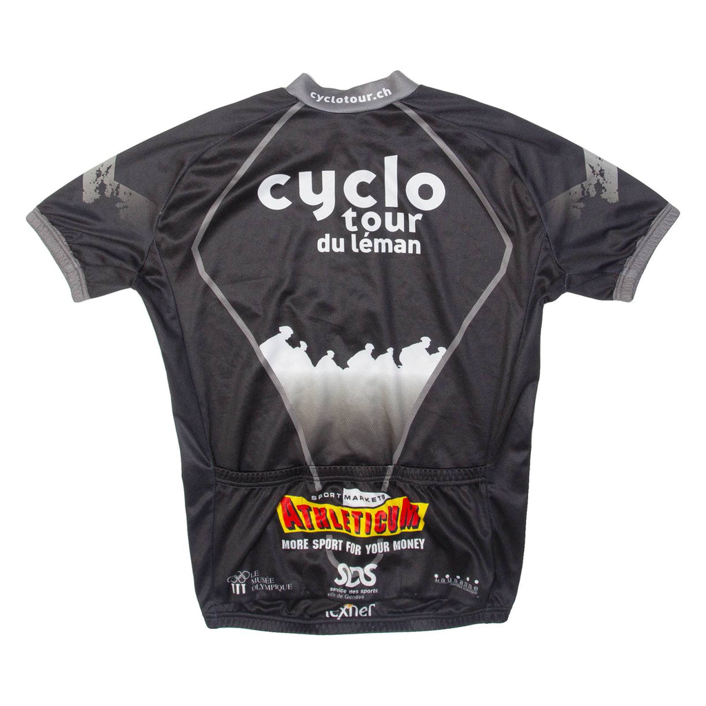 CYCLO TOUR Full Zip Cycling Mens Jersey Black M