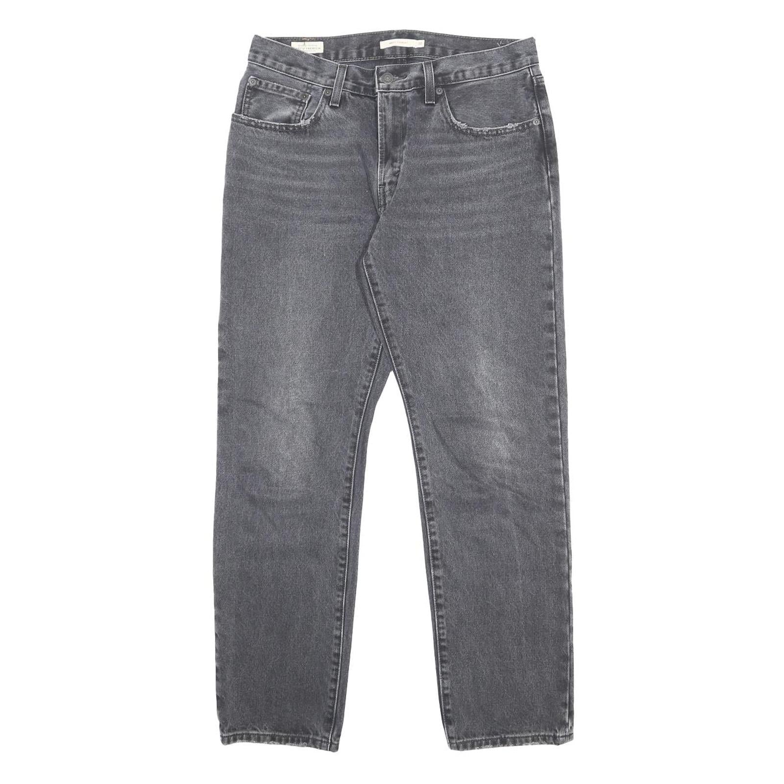 LEVI'S Womens Regular Fit Straight Leg Denim Dark Jeans W30 L31 Classic Cotton