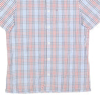 CALVIN KLEIN Mens Blue & Red Check Short Sleeve Shirt S Cotton Casual Summer