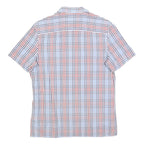 CALVIN KLEIN Mens Blue & Red Check Short Sleeve Shirt S Cotton Casual Summer