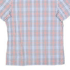 CALVIN KLEIN Mens Blue & Red Check Short Sleeve Shirt S Cotton Casual Summer