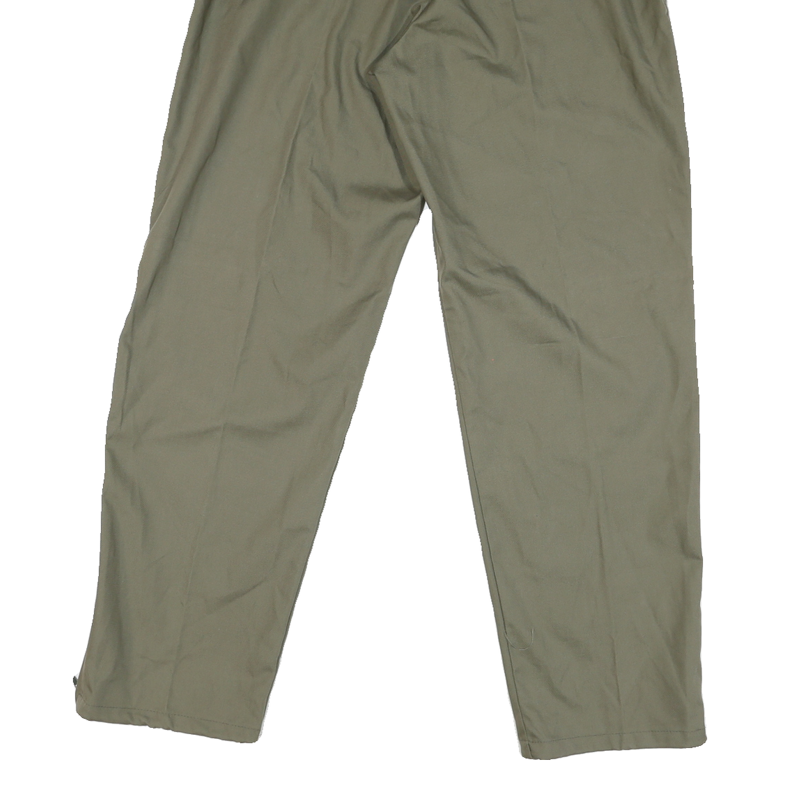 Mens Classic Beige Cotton Blend Trousers W38 L31 Zip Closure Straight Leg