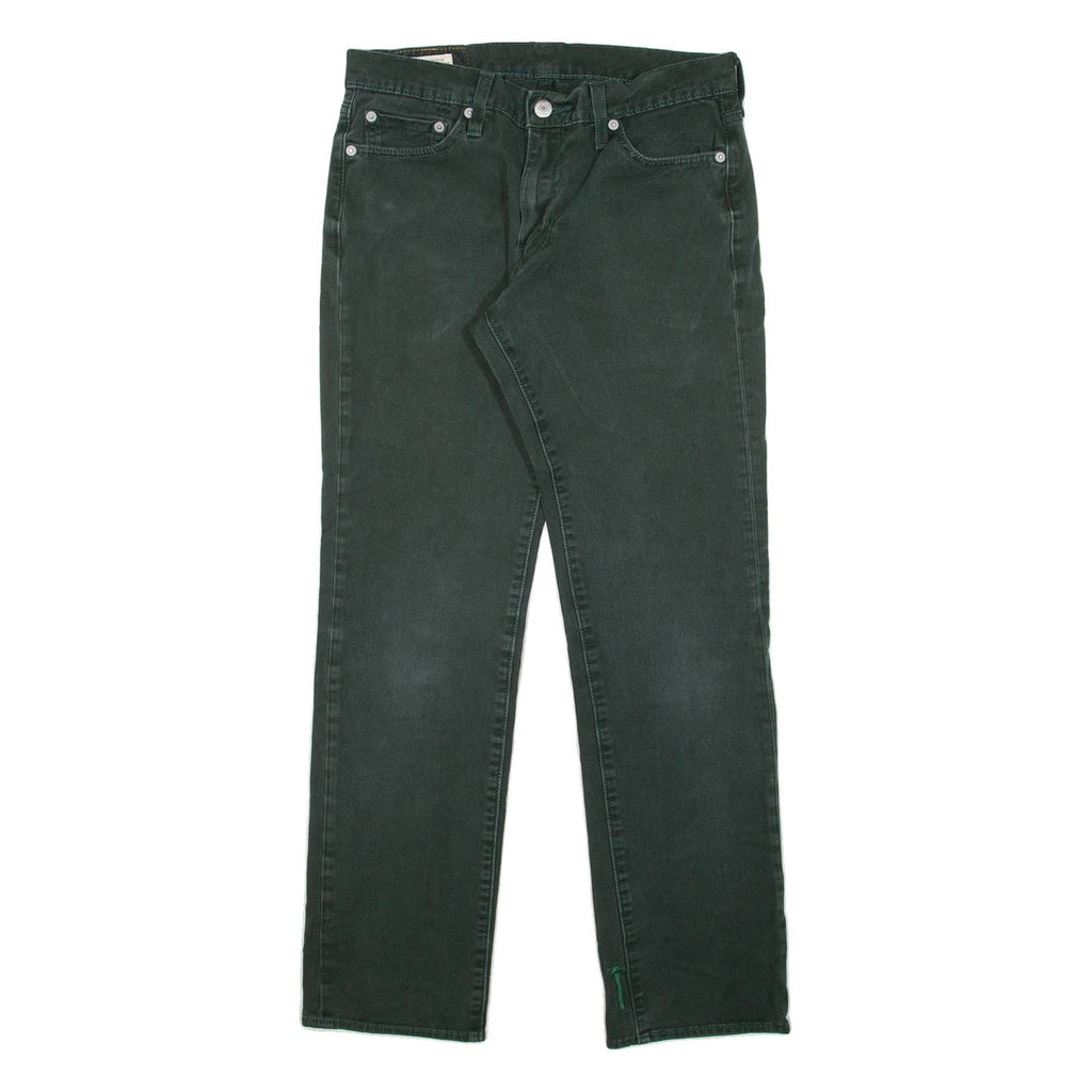 LEVI'S 511 Big E Womens Trousers Green Slim Straight W29 L29