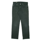 LEVI'S 511 Big E Womens Trousers Green Slim Straight W29 L29