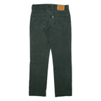 LEVI'S 511 Big E Womens Trousers Green Slim Straight W29 L29