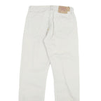 LEVI'S 501 Mens White Regular Fit Straight Denim W28 L27 Button Cotton Blend