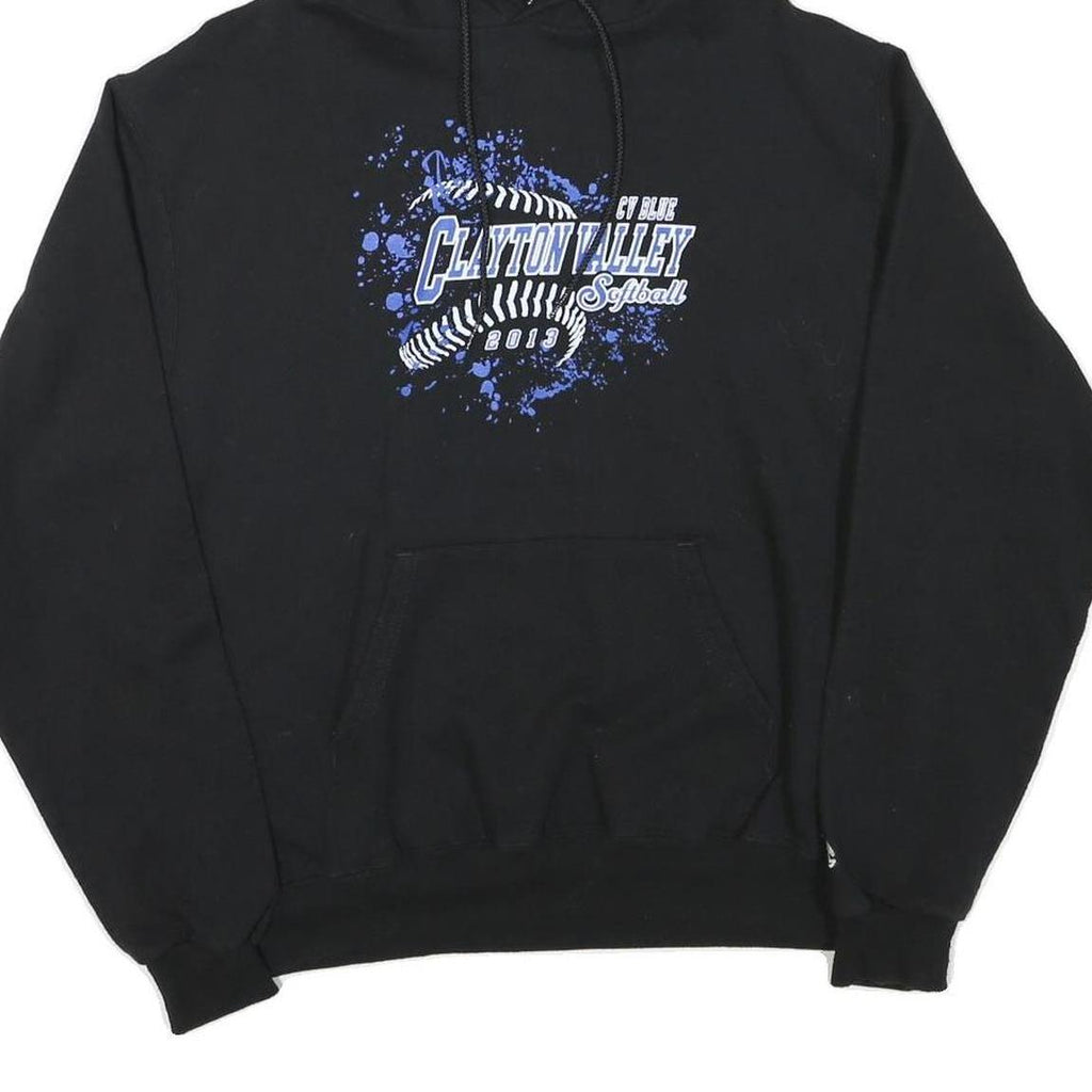 CHAMPION Mens Black Clayton Valley Softball Pullover Hoodie M