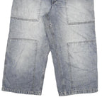 WAVE BOARD Mens Shorts Blue Casual Cotton Blend 2XL W34 Large Pockets