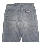 WAVE BOARD Mens Shorts Blue Casual Cotton Blend 2XL W34 Large Pockets